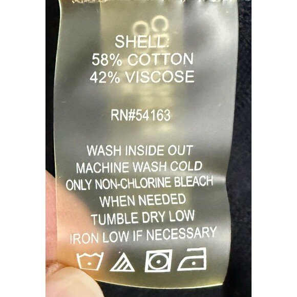 Women’s Black Gold Grommet Toggle 3/4 Sleeve Cropped Cardigan Classic Preppy Lg - Picture 7 of 9